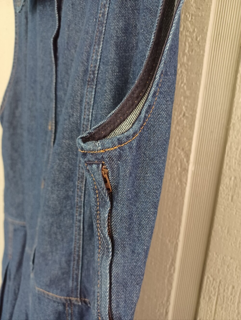 Reformation Arella Denim Mini Dress Size 6 Cotton Sleeveless Preppy In Flinders - Picture 5 of 14